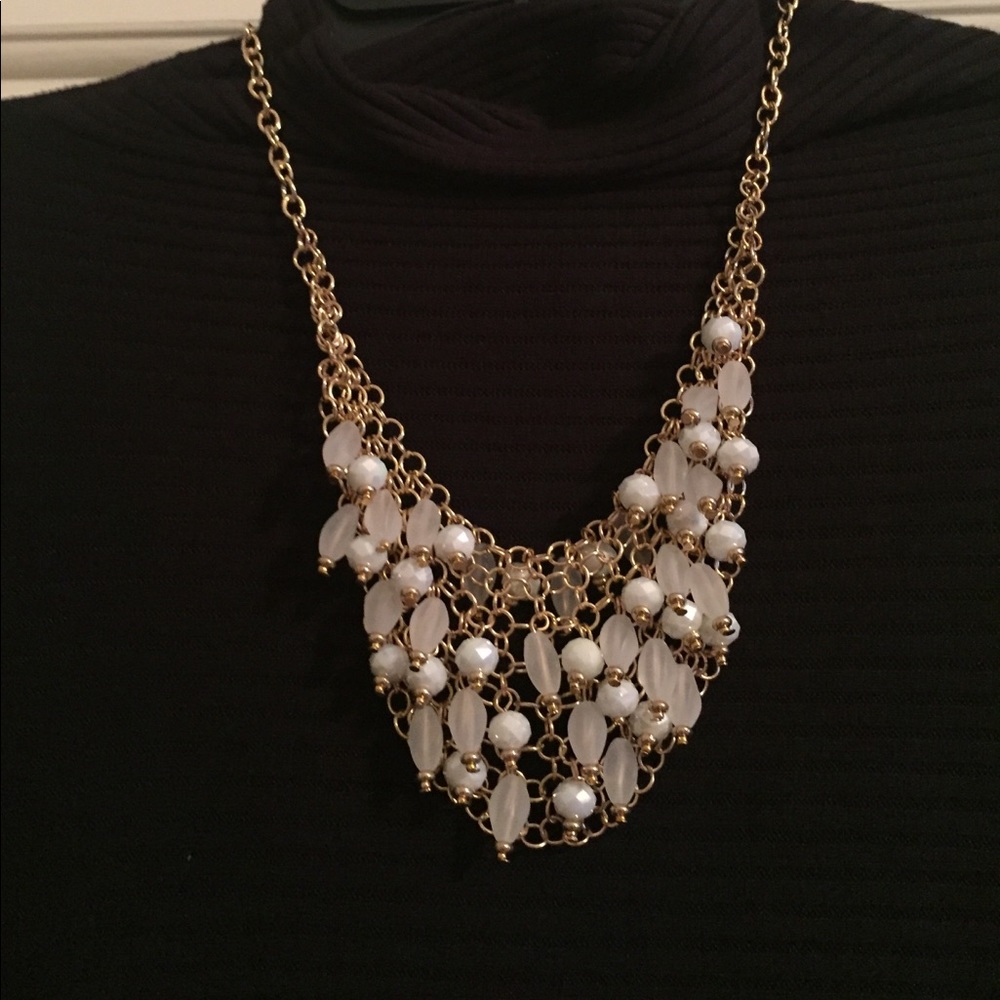 Gabrielle K. Gold-tone & Beaded Statement Necklace