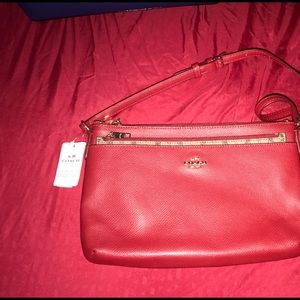 New - Red Coach sling bag
