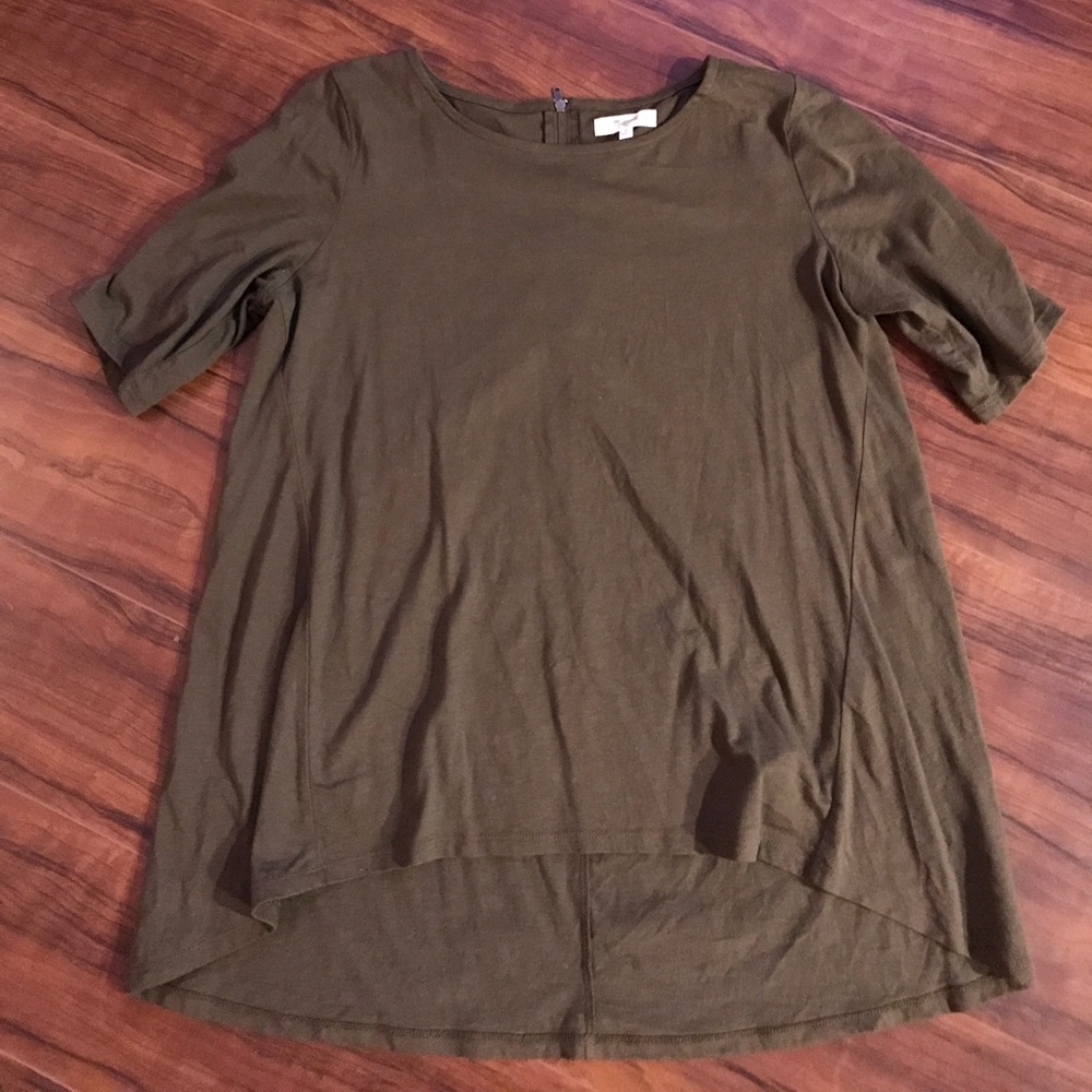 High-low Top, zipper back