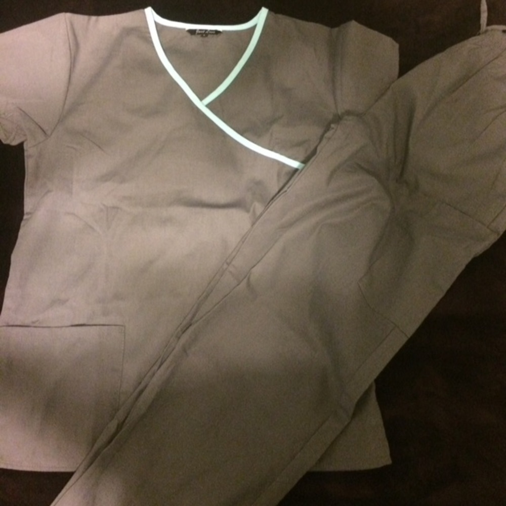 Grey Women Scrub Set