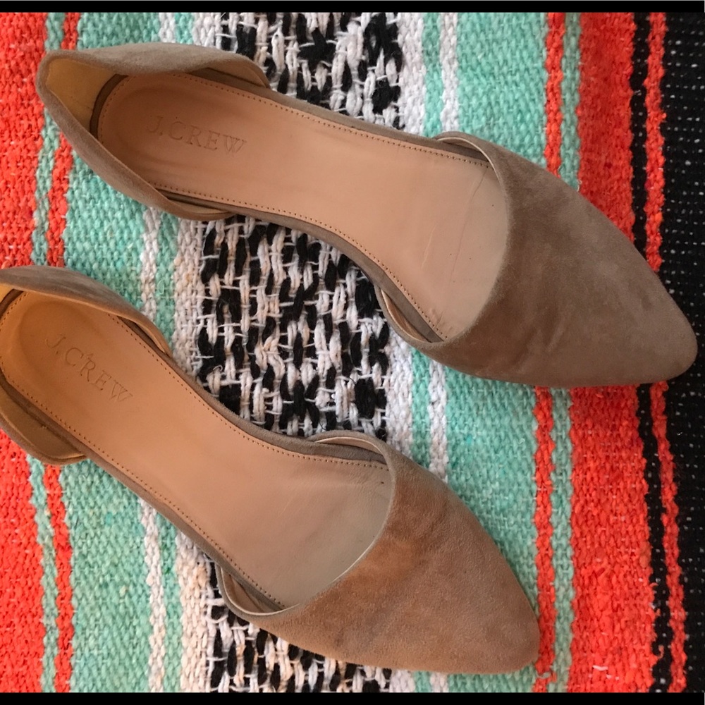J. Crew suede flats