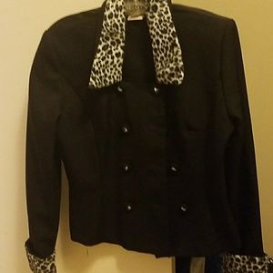 Leopard print jacket