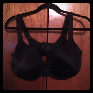 Black full coverage bra