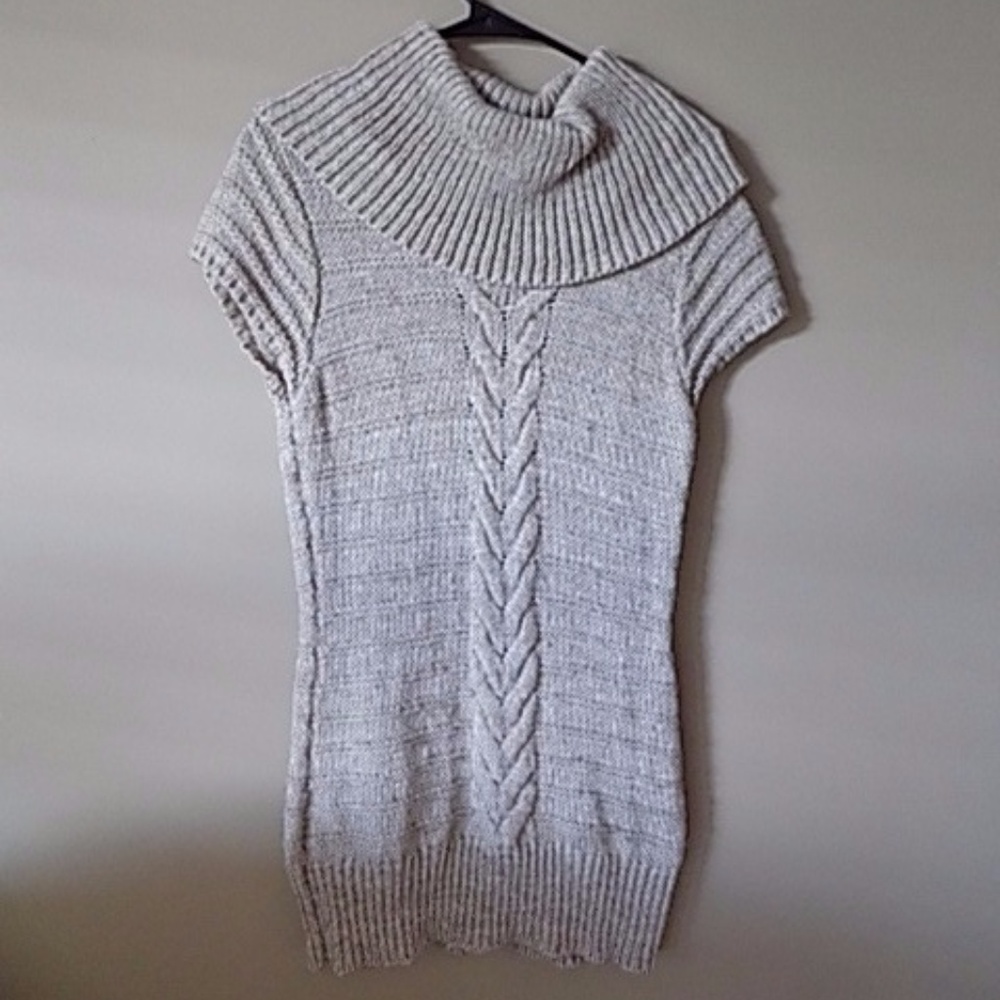 Cream/Tan Cowl Neck Sweater