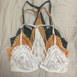Body by vs unlined/plunge bralettes (3)
