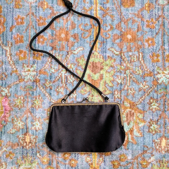 Vintage Style Purse w/Gold Beading - Picture 2 of 7