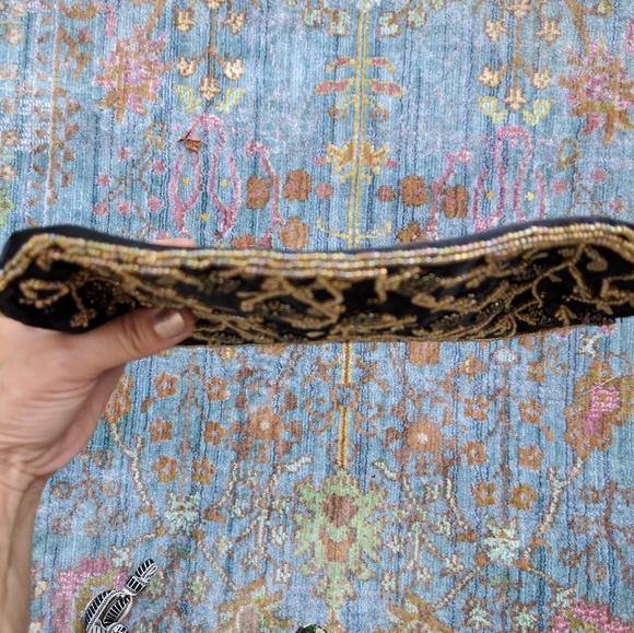 Vintage Style Purse w/Gold Beading - Picture 5 of 7