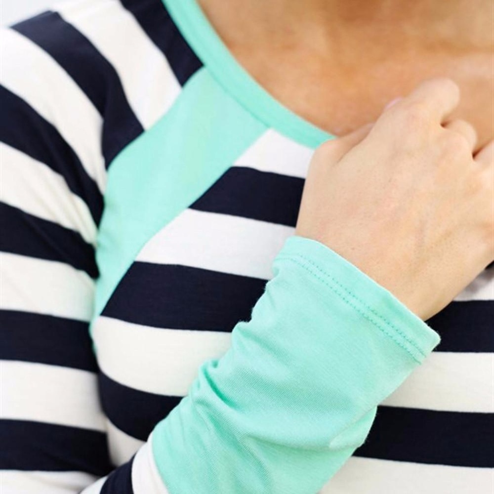 Touch of Color Striped Tee - Picture 2 of 3