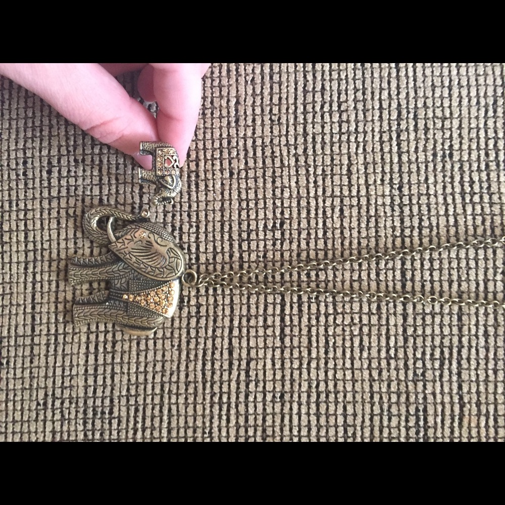 Elephant Necklace and Ring