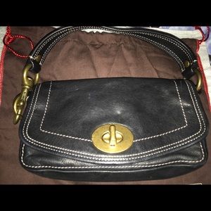 Black Coach shoulder purse