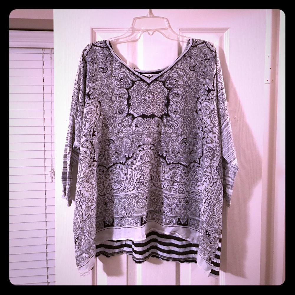 CAbi Half Sleeve Blouse