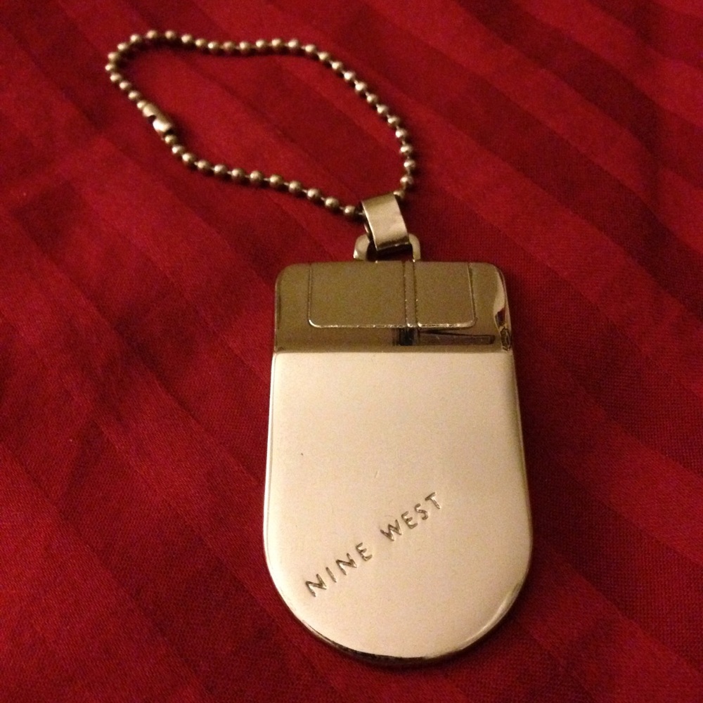 Nine West silver keychain/ fob