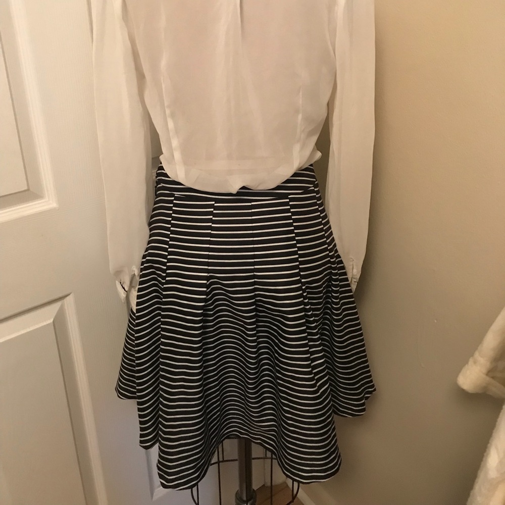 Pleated circle skirt