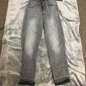 Hollister gray boyfriend jeans