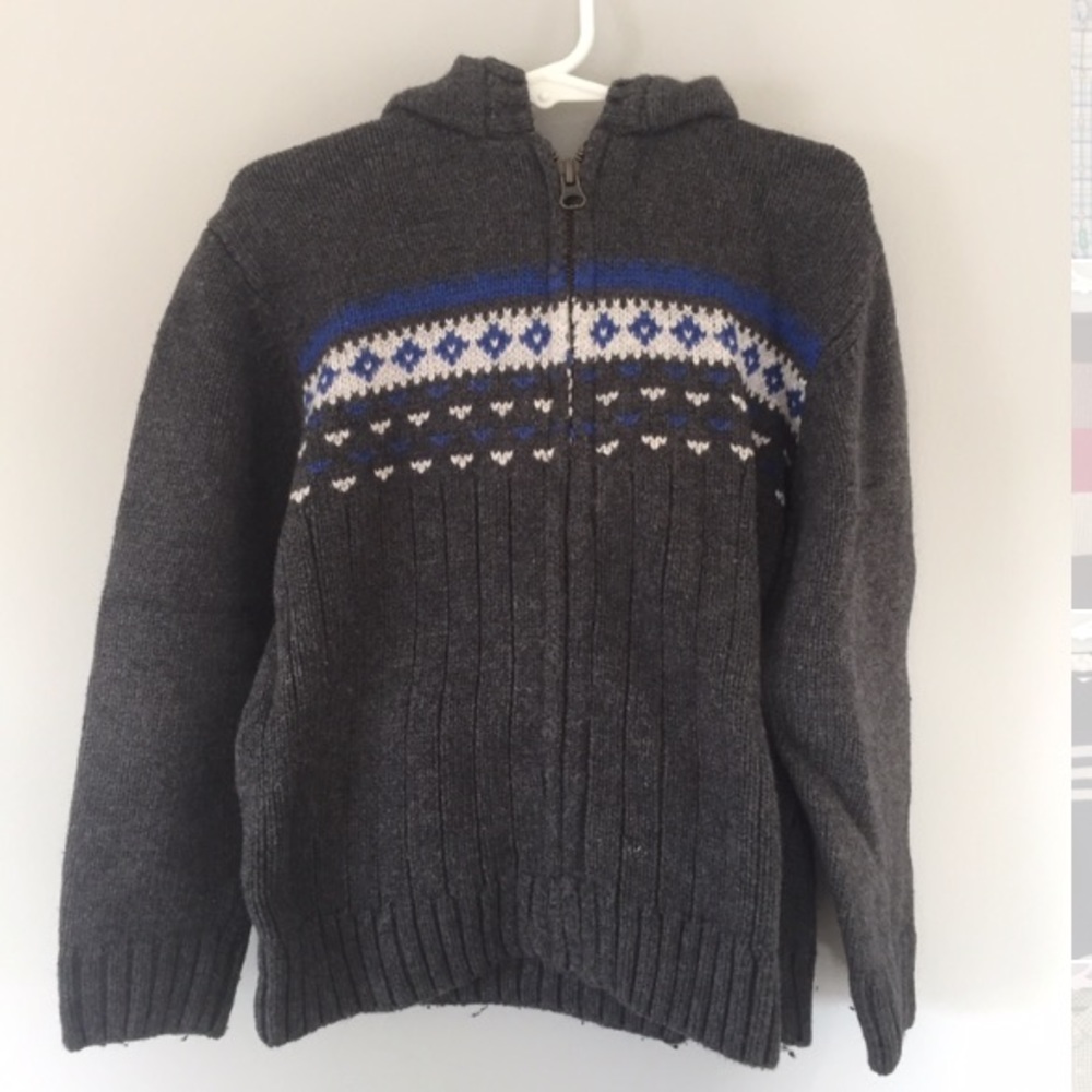 Gymboree gray zippered Sweater