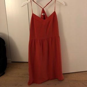 Never worn Madewell blush colored silk dress