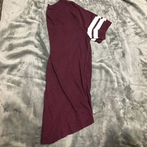 PINK Maroon jersey shirt