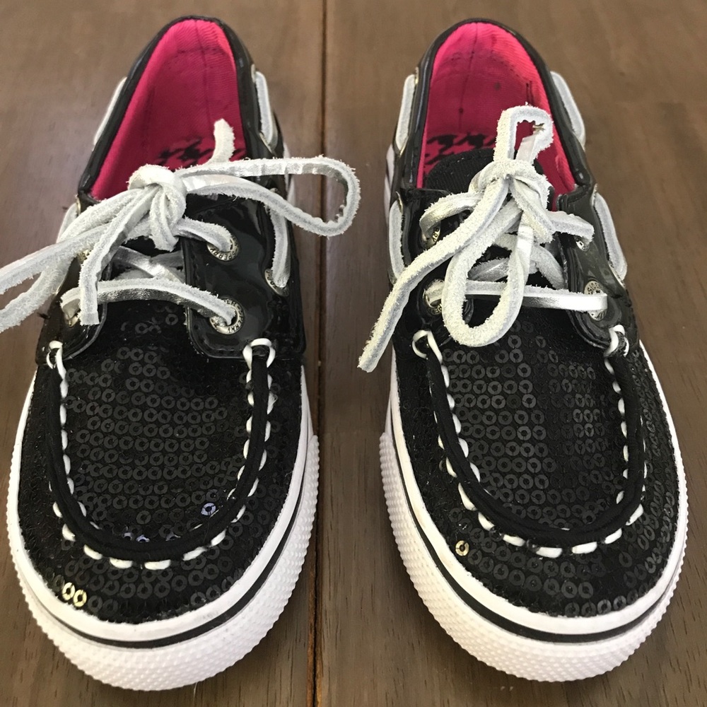 Black Sequin Sperry’s