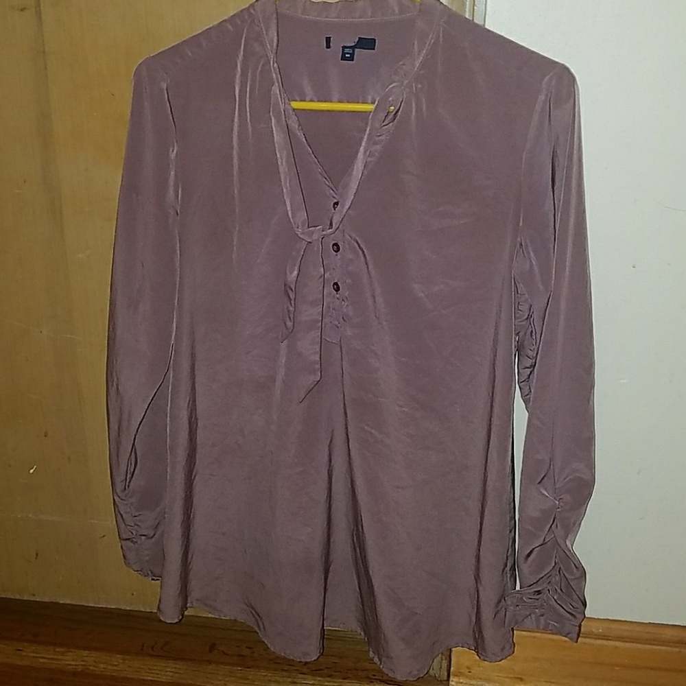 Mauve silk blouse