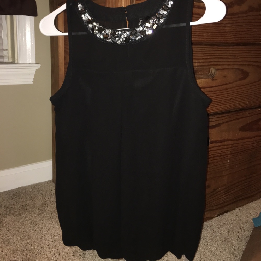 Blouse w/ jeweled neckline & skirt.HeartSoul brand