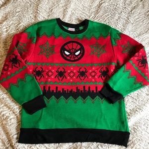 Spider-Man Ugly Christmas Sweater Tacky Marvel XL