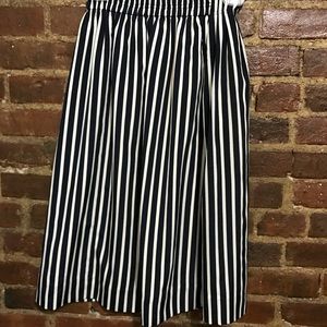 Jcrew striped midi skirt 00p