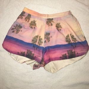 Lovers and friends sunset silky shorts