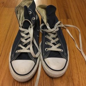 Navy High Top Converse