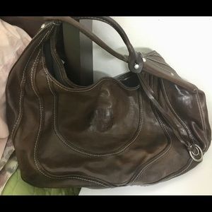 Ruehl No. 925 Canvas and Leather Hobo Tote