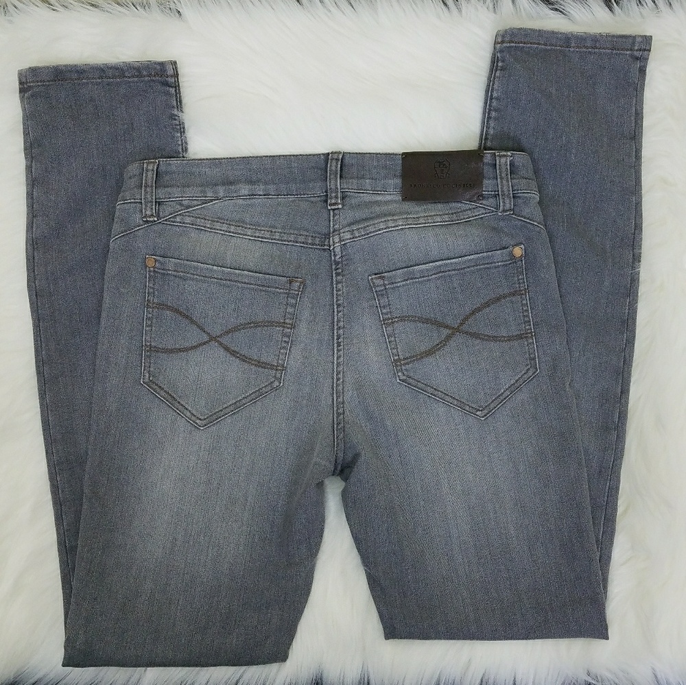 Brunelli Cucinelli Women's Skinny Fit Grey Jeans