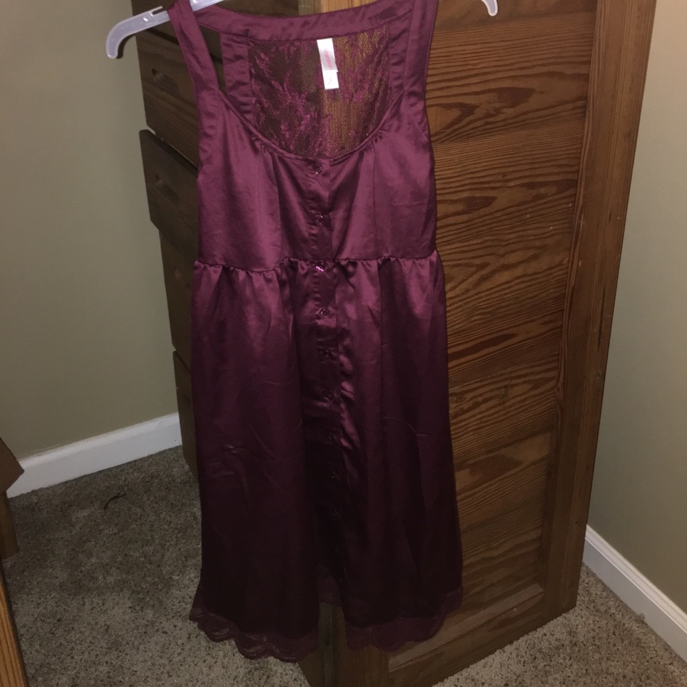 Xhilaration silky button down dress