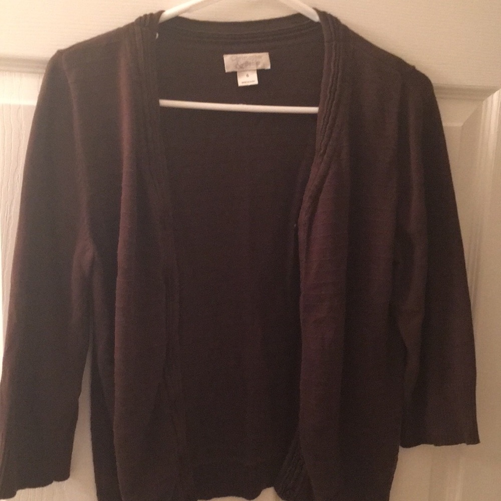Brown cardigan