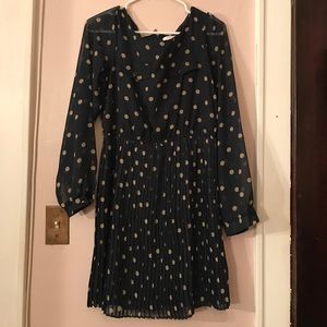 Long sleeve sheer dress