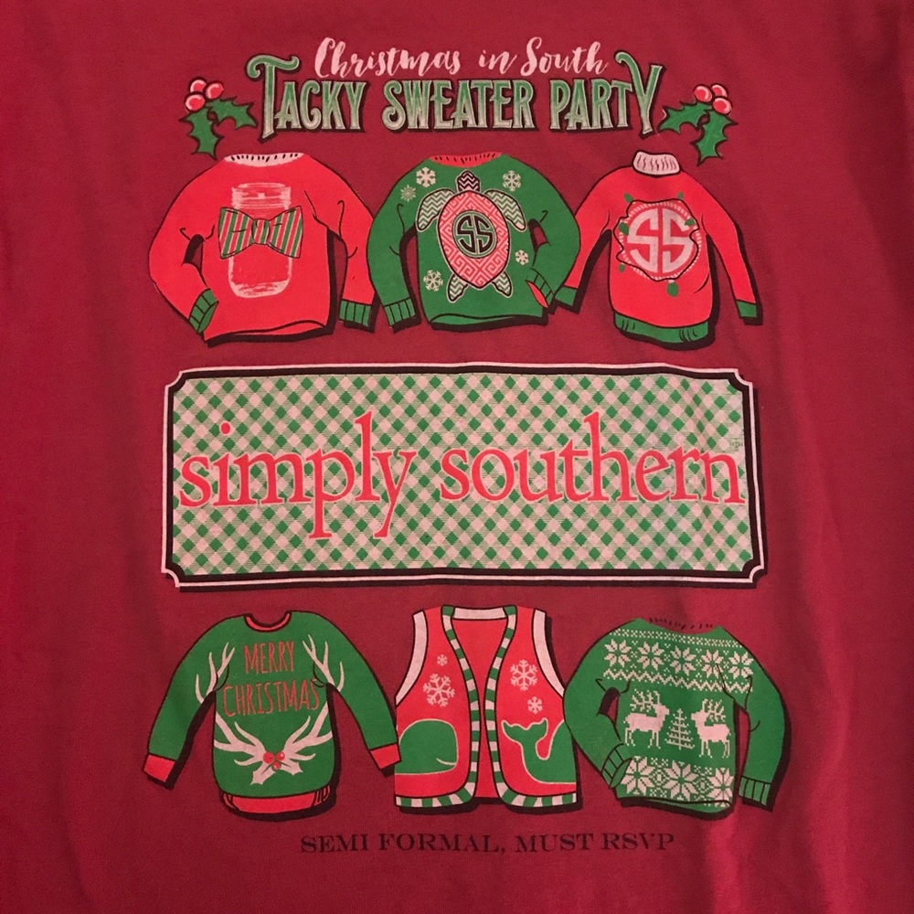 simply southern christmas tee shirt