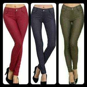 Herringbone Rhinestone Jeggings