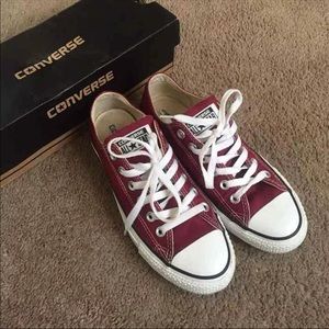 Burgundy Converse
