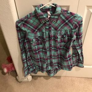 Long sleeve plaid shirt