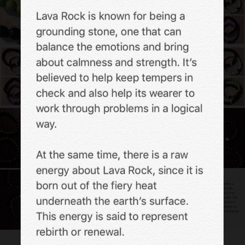 Lava Rock & Zodiac Bead Bracelet - Picture 4 of 4