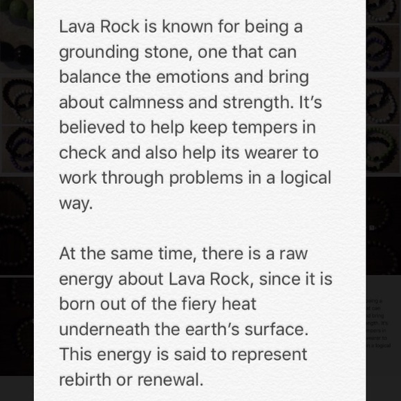 Lava Rock & Zodiac Bead Bracelet - Picture 4 of 4