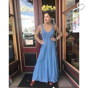Vintage maxi jean dress Vintage maxi jean dress