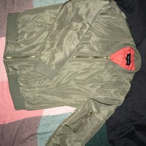 Green Bomber Jacket