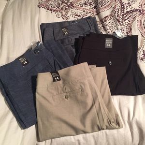 NWT lot of 4 dress/business pants