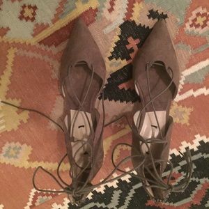 Zara lace up heals!