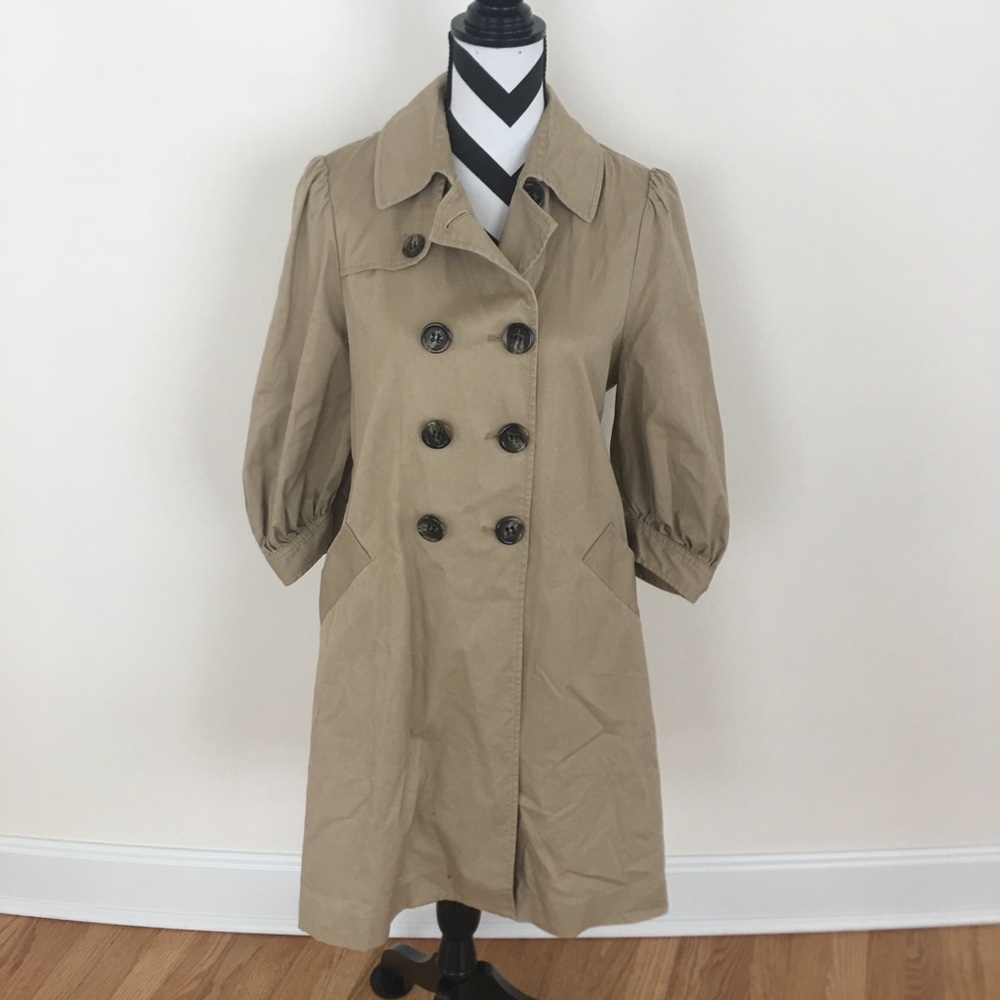 BCBGMAXAZRIA Khaki Trench