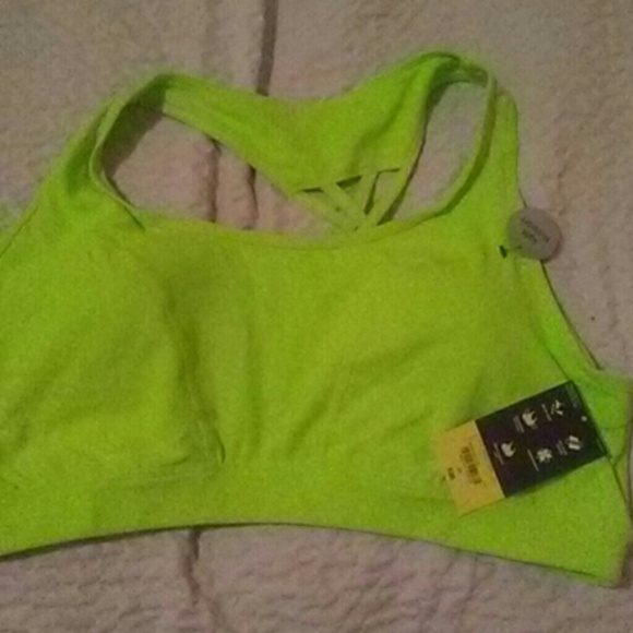 Xersion Other - Xersion neon lime green sports bra 2x Xersion Other - Xersion neon lime green sports bra 2x