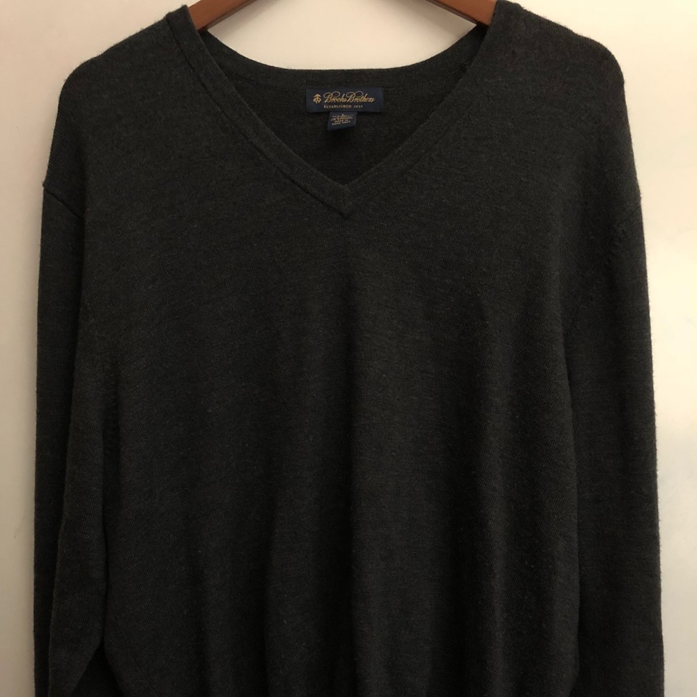 Brooks Brothers 88% Merino Wool Blend Sweater Lg
