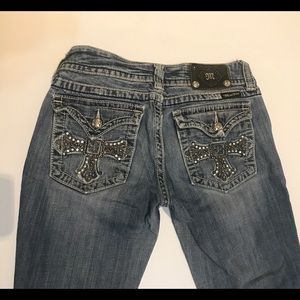 Miss Me Size 29 Crop Jean. Slightly Worn