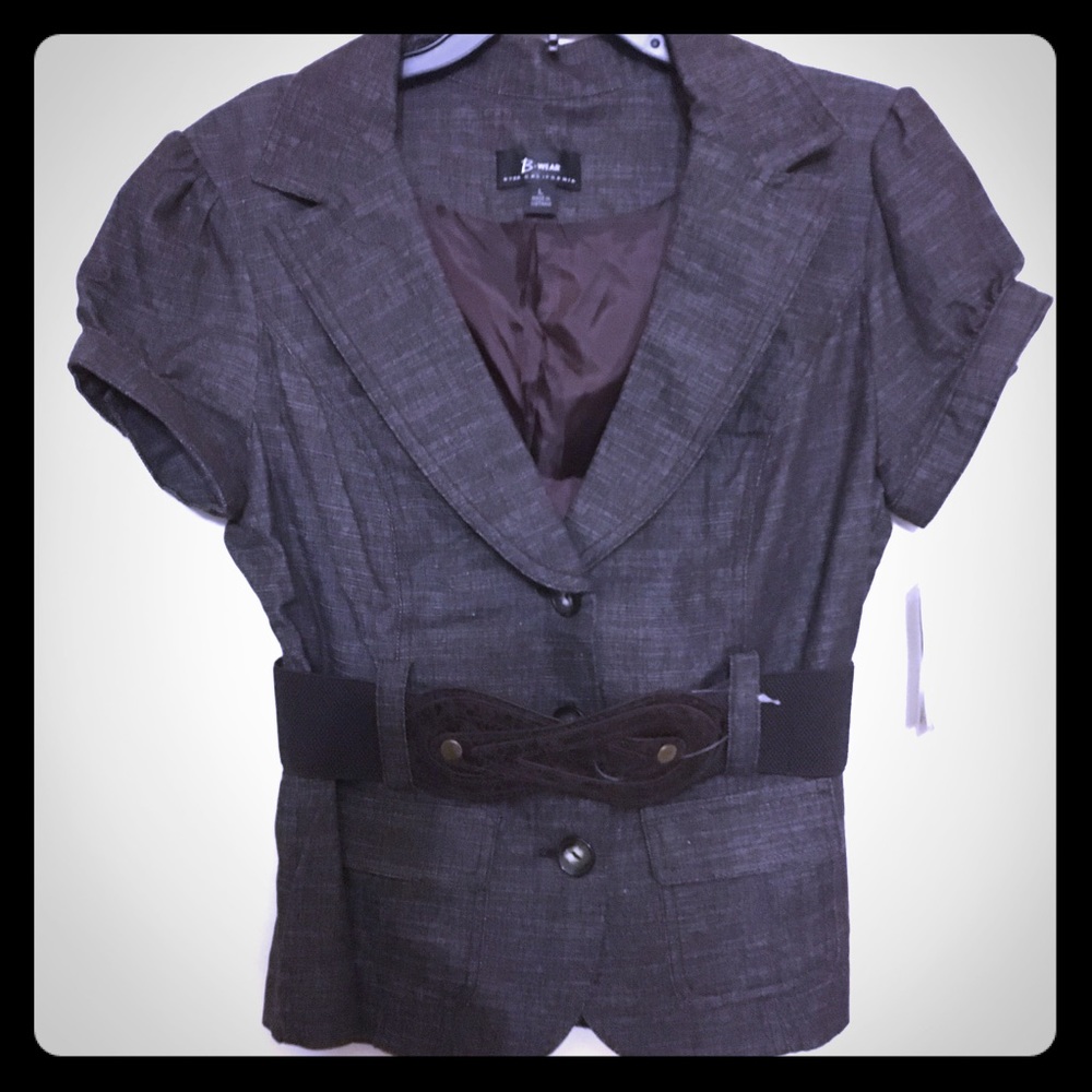 NWT Formal blouse/blazer with belt