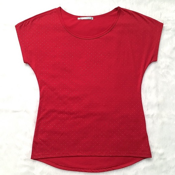 Maurices Tops - NWOT Red Studded Maurice's Top