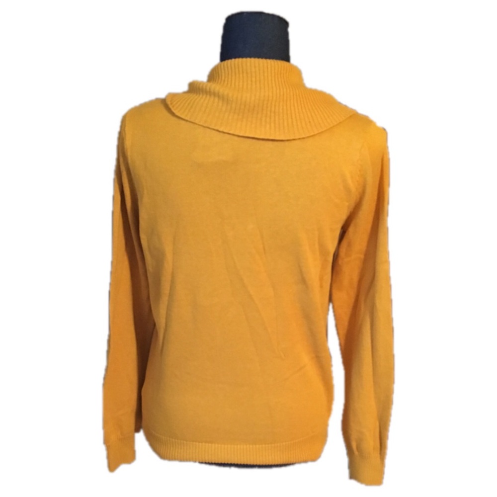 NWT Jeanne Pierre mustard sweater - Picture 3 of 5